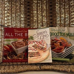 Pampered Chef Recipe Books, Set of 3